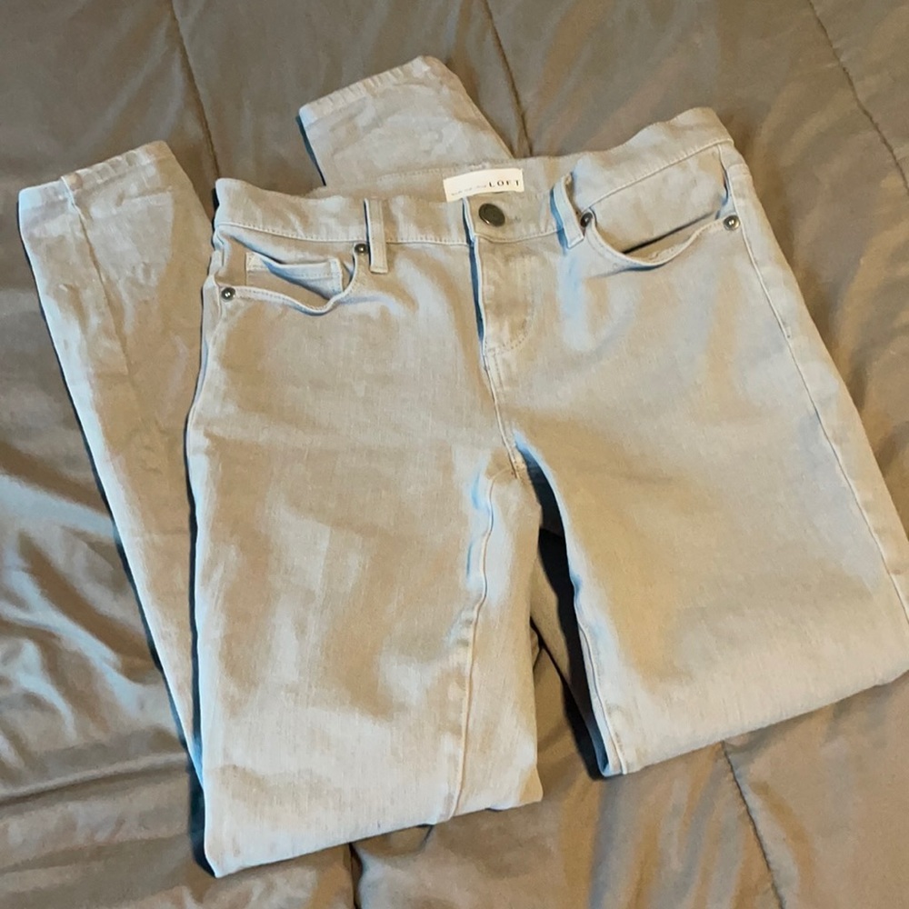 LOFT Light Grey Jeggings Size 25/0